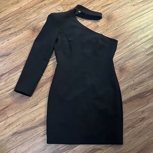 Bardot Black One-Shoulder Dress